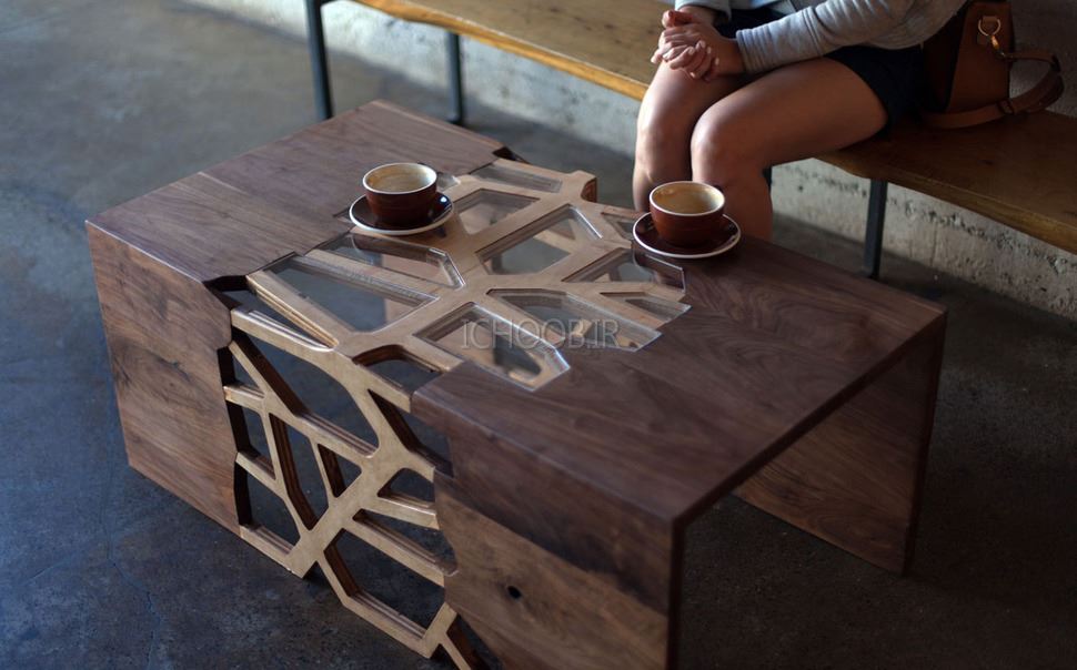 میز آلومینیومی, ایده های ساخت میز,میز شیشه ای, عکس میز, میز قهوه خوری, مدل های میز قهوه خوری, میز چوبی, میز قهوه خوری خاص