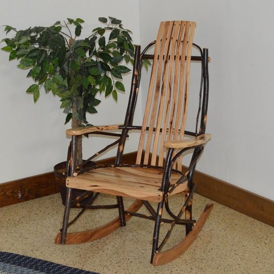 صندلی راک , صندلی راک چوبی , صندلی گهواره ای ،  صندلی گهواره ای چوبی ، صندلی متحرک، 
