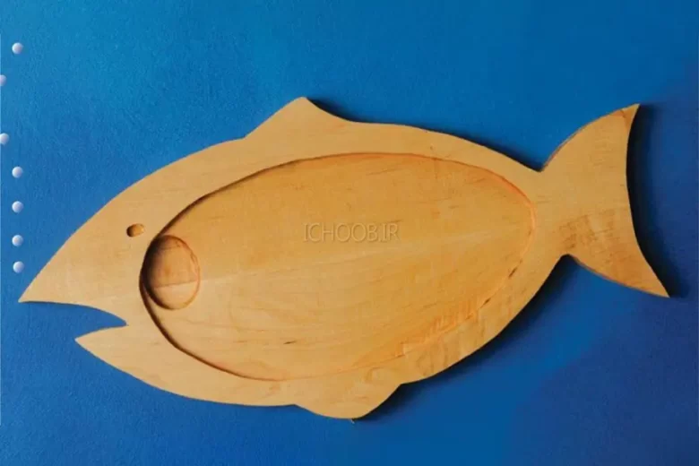 آموزش ساخت ظرف چوبی طرح ماهی