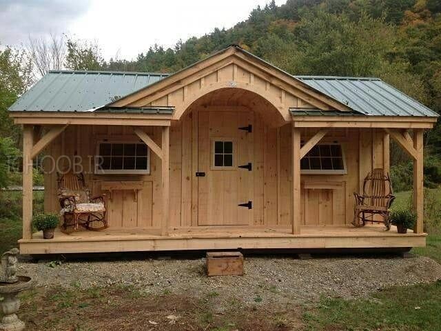 ایده ساخت خانه چوبی قابل سکونت در جنگل