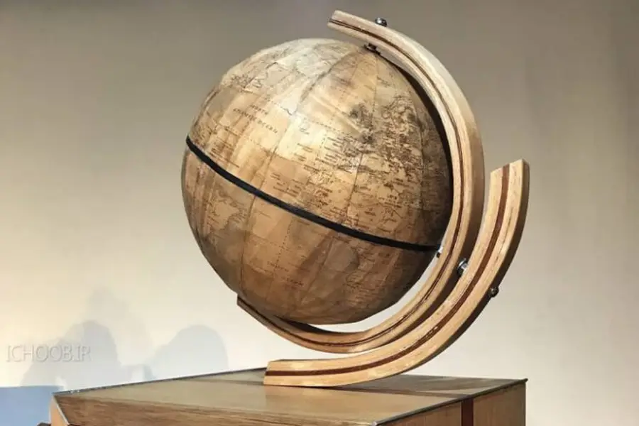 ایده ساخت استند کره زمین چوبی