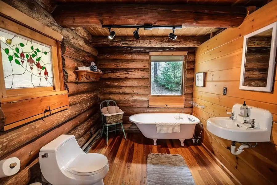 خلاقیت با چوب برای دیزاین حمام با چوب