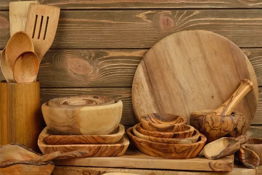 ظروف آشپزخانه چوبی