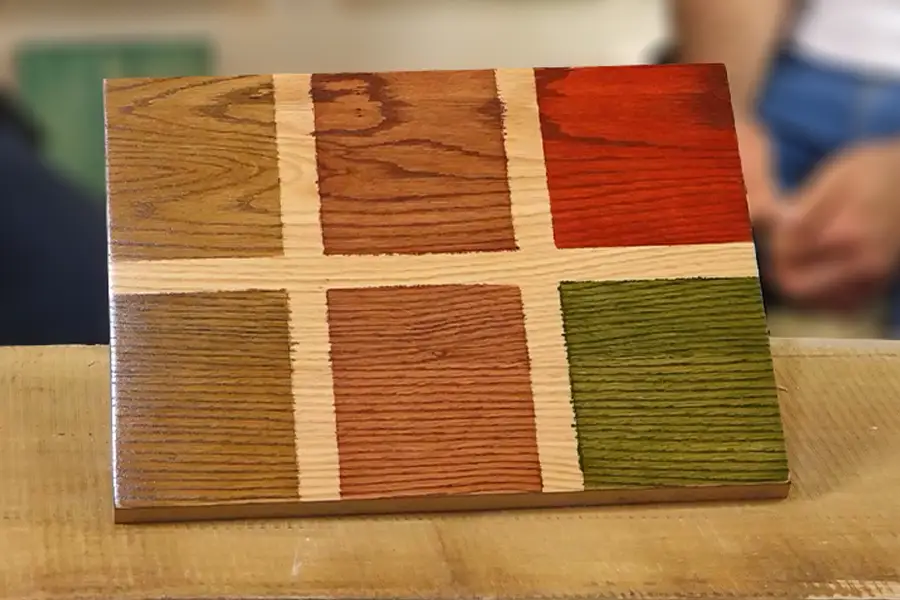 آموزش رنگ چوب